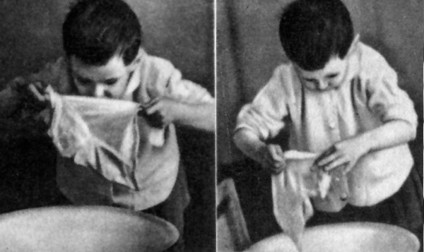 Clean washing smells nice
Rinsing the washing