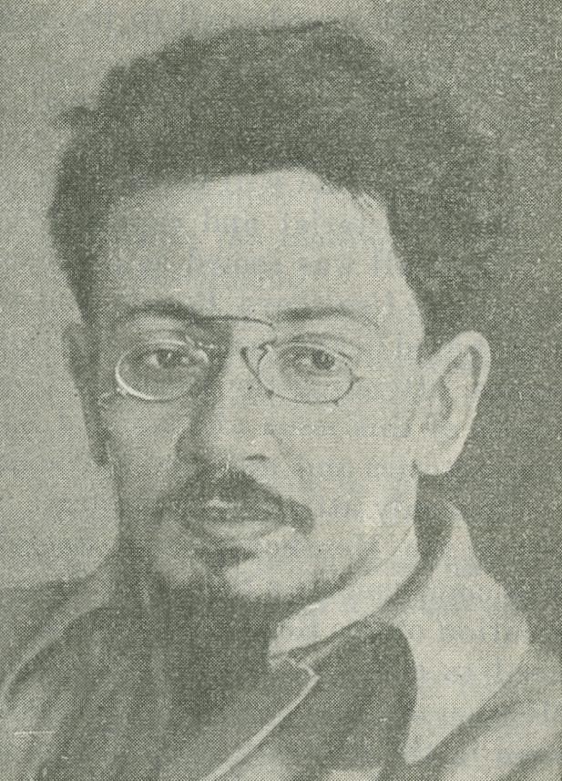 Illustrated portrait of J. M. Sverdlov